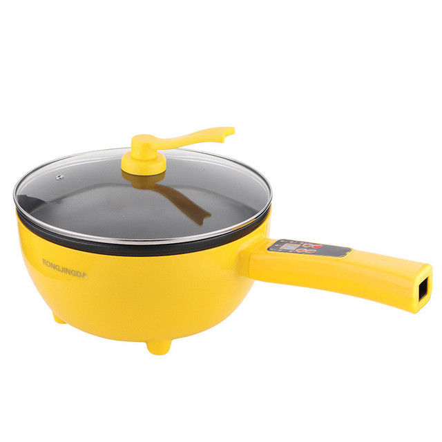 Cuisinière électrique 4,2 L intégrée à double usage multifonction portable électrique à longue poignée poêle antiadhésive Hotpot livraison gratuite_voghion.com