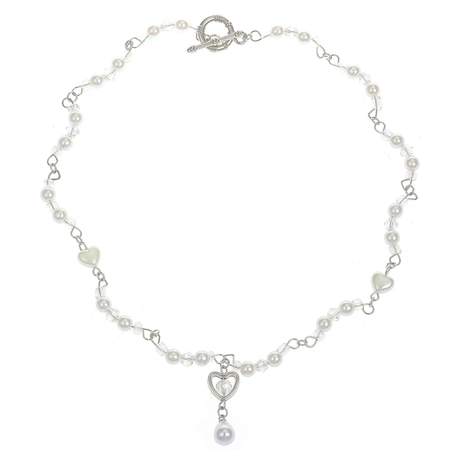 Elegante Unregelmäßige Perlenkette Moderne Handgemachte Kette_voghion.com