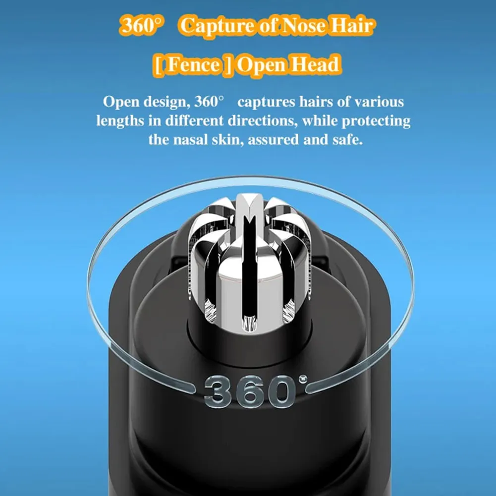 2025 Professional Nose Trimmer - Dual Blades, USB-C Fast Charging, Unisex_voghion.com