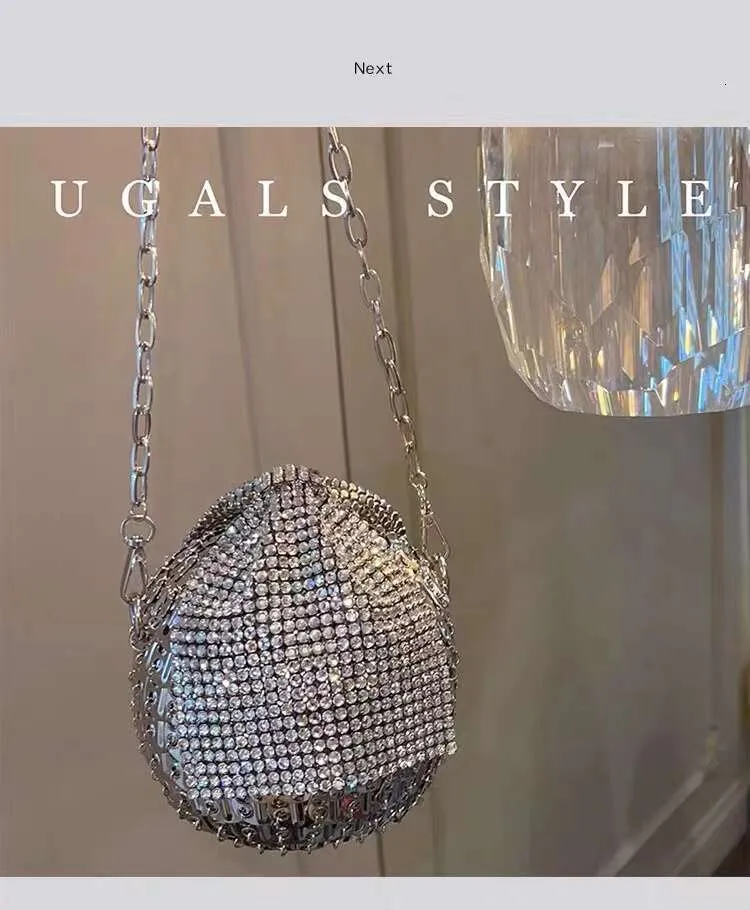 Borsa a tracolla da sera con pochette da sposa, fatta a mano, con pallina circolare in cristallo intrecciata e nodo a fiocco, da strada_voghion.com