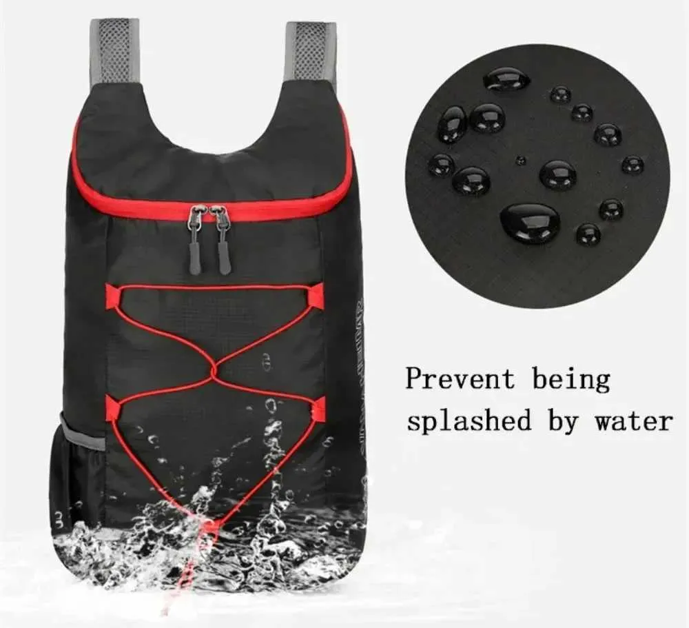 Sac à dos pliable imperméable unisexe d'extérieur grande capacité portable camping randonnée voyage sac à dos loisirs hommes femmes_voghion.com