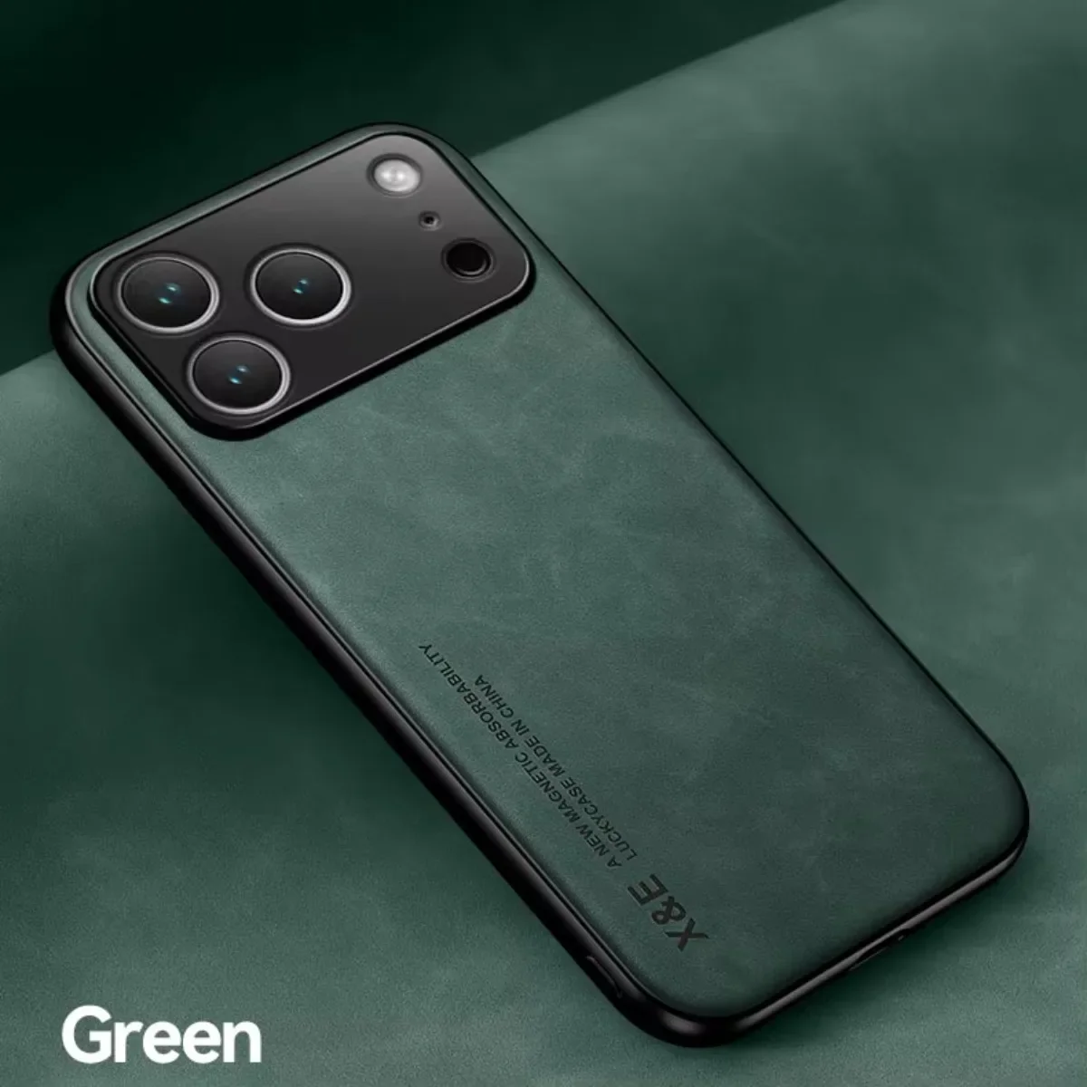 Leder Handyhülle Für Iphone Pro Max Mit Magnetischer Metallplatte_voghion.com