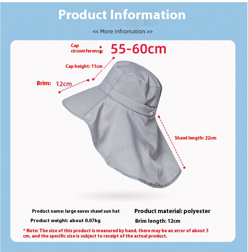 Cappello estivo da esterno con protezione solare e foro per coda di cavallo, versione coreana del cappello da pescatore a scialle a tesa larga alla moda per bambini_voghion.com
