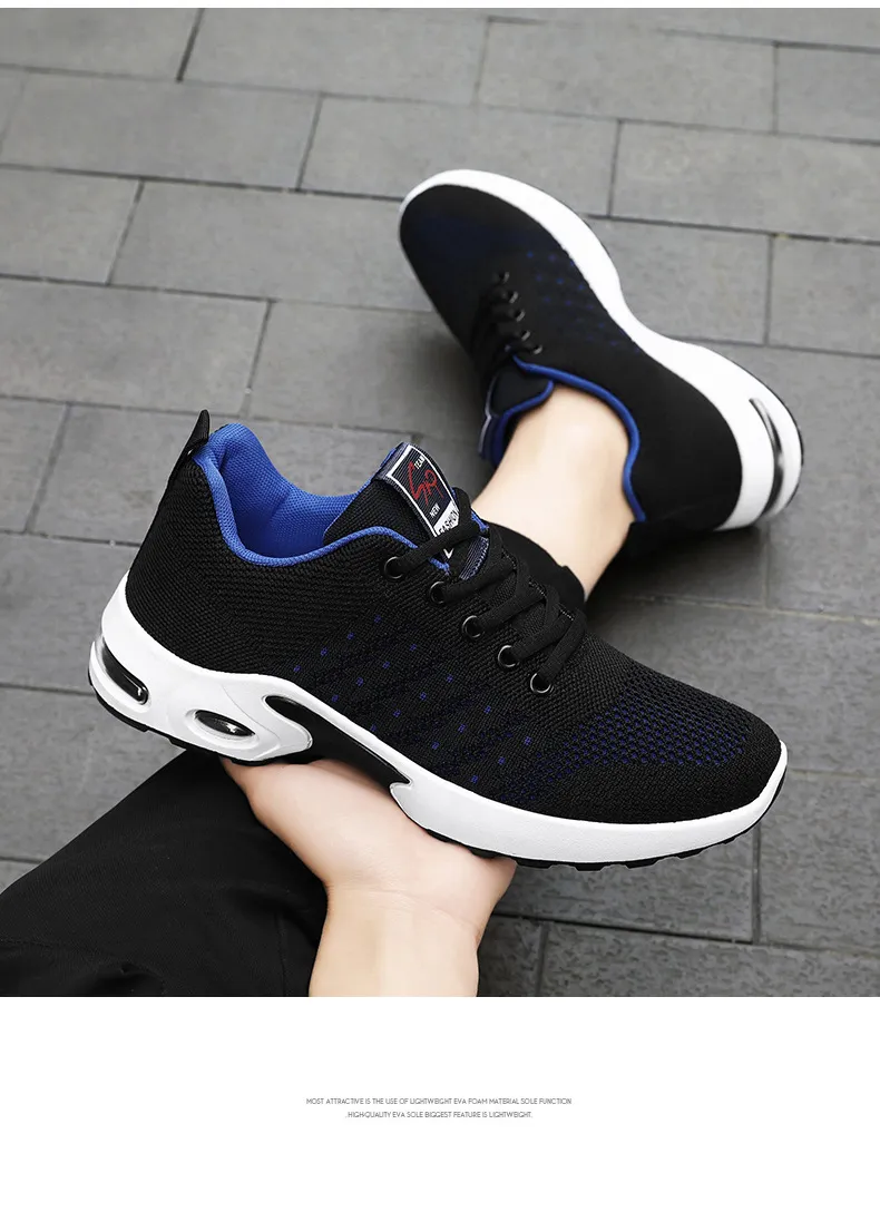 Men's Breathable Mesh Running Shoes Comfortable Athletic Sneakers_voghion.com