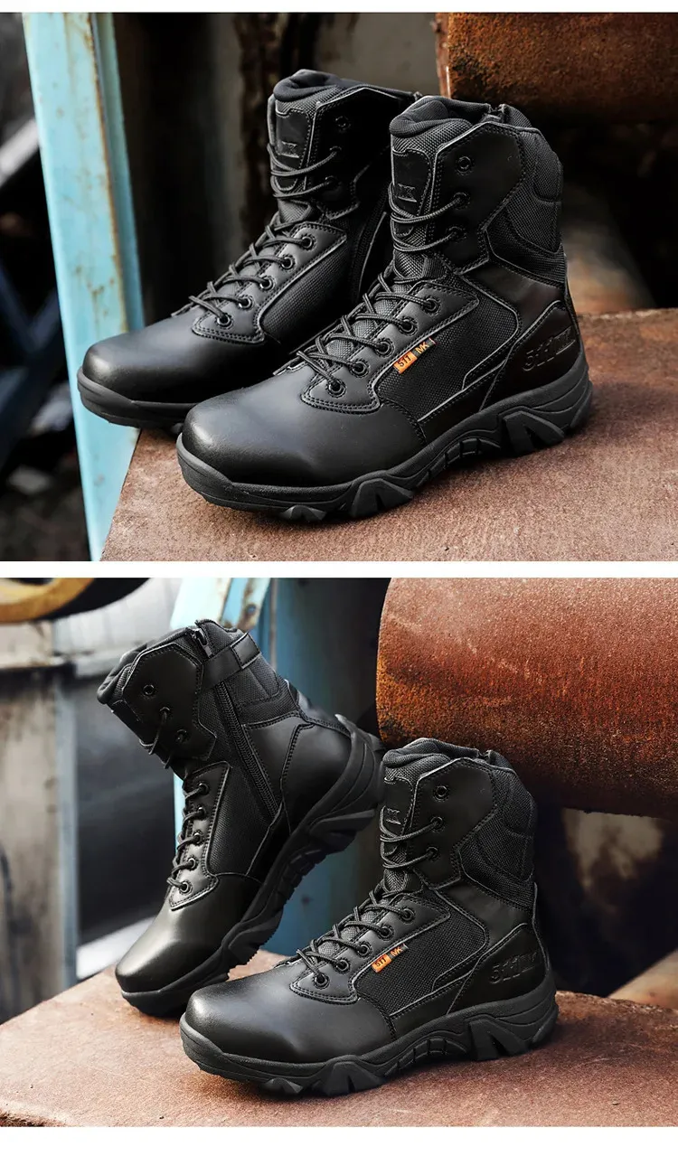 High Quality Leather for Men Bot Boots Bots Shoes Waterproof 240628_voghion.com