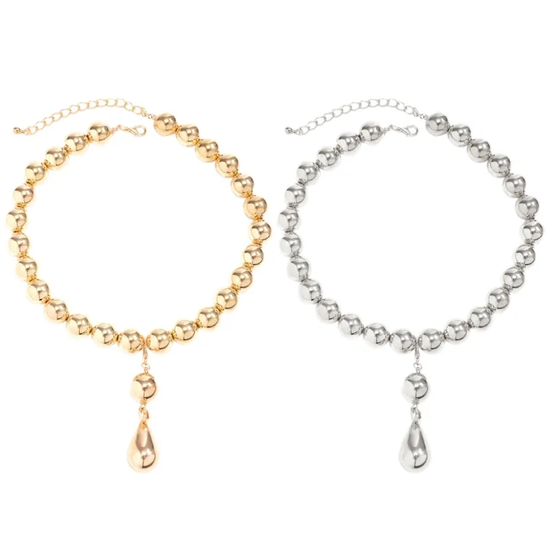 Colliers pendentifs Collier goutte d'eau Perles délicates Accessoire à la mode 634D_voghion.com