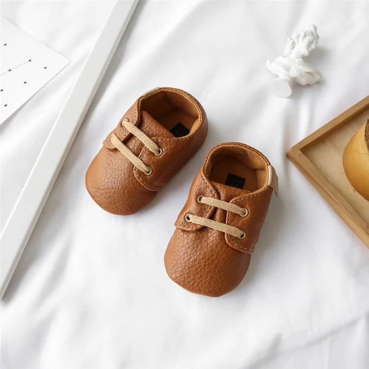Infant Leather Boy Girl Shoes Multicolor Toddler Rubber Sole Anti-slip Cutefeet First Walkers Baby Newborn shoes 0-18_voghion.com