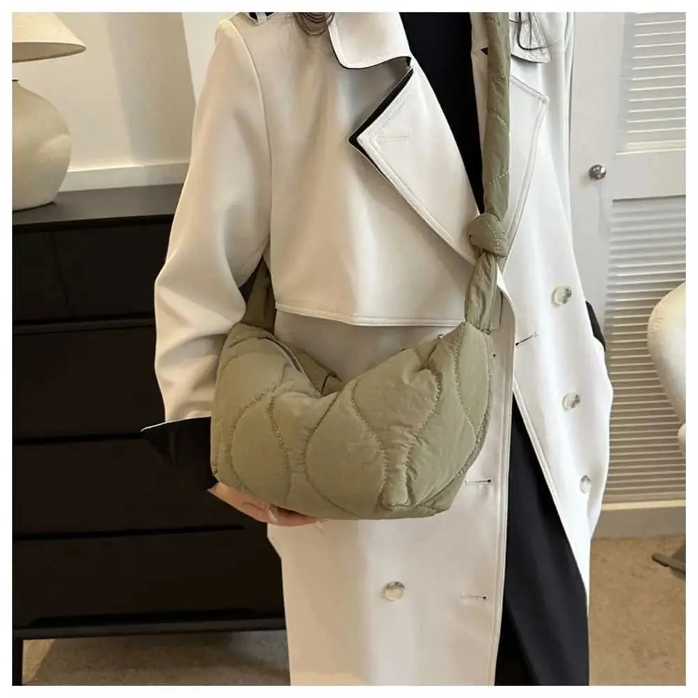Gesteppte Umhängetasche Für Damen Große Puffy Schultertasche_voghion.com