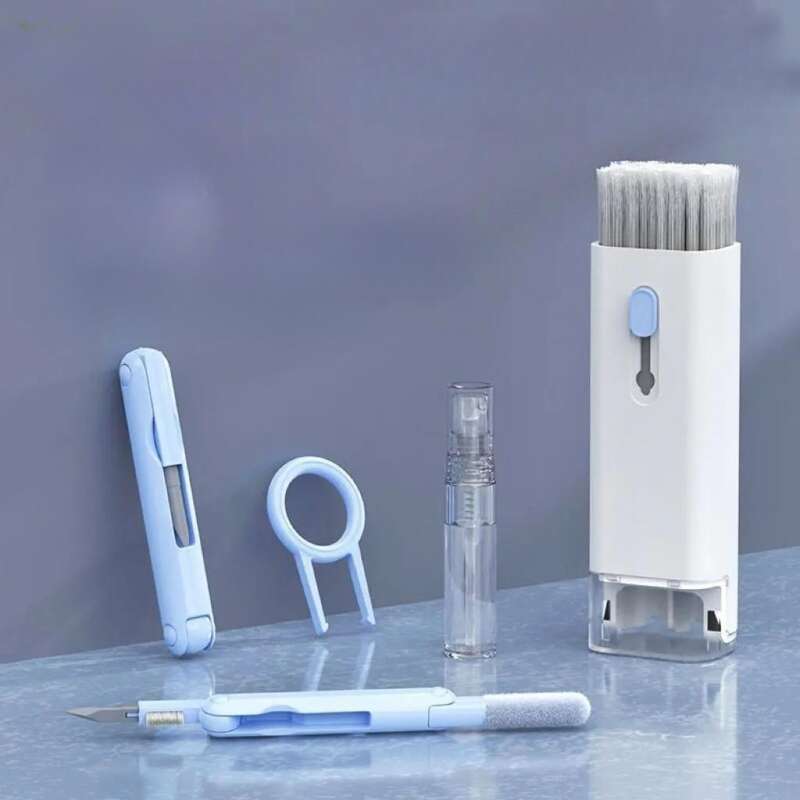 Set di spazzole per tastiera per computer multifunzione Seven In One, dispositivo per la pulizia e la rimozione della polvere degli auricolari Bluetooth, con_voghion.com
