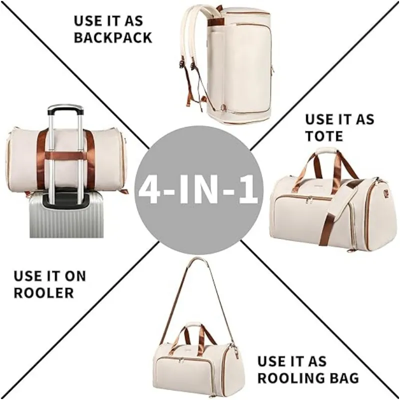 Modischer Reiseanzug, umwandelbare Kleidung, kann als Crossbody-Rucksack verwendet werden, verschleißfest, faltbar, zum Aufhängen_voghion.com
