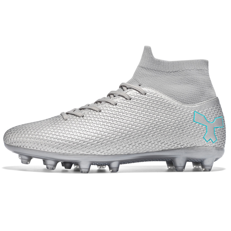 Scarpe da calcio alte in erba sintetica TF AG, in pelle, per uomo, donna, bambino, ragazzo e studente._voghion.com