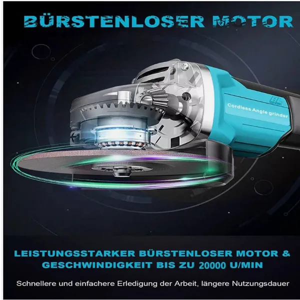 125mm Angle Grinder Battery-Powered Cut-Off Tool For Makita_voghion.com