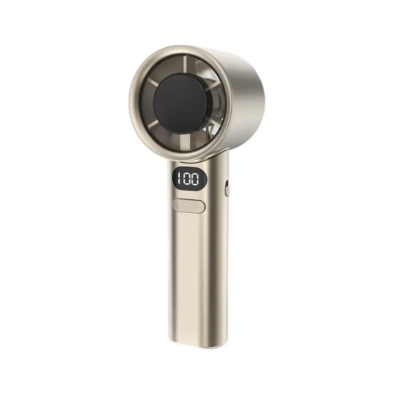 Handheld Mini Fan Usb Rechargeable Ultra-quiet With Digital Display_voghion.com