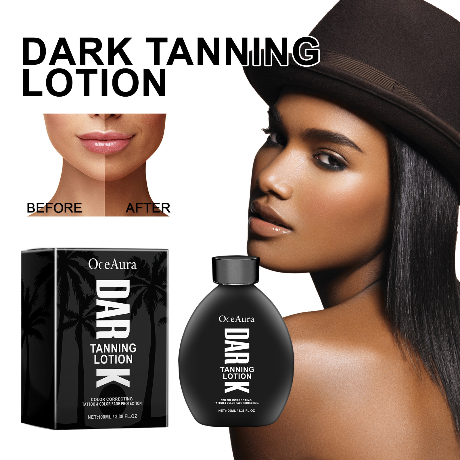 OceanAura helps black bronze lotion to maintain moisture and improve the matt texture of uneven suntanned skin_voghion.com
