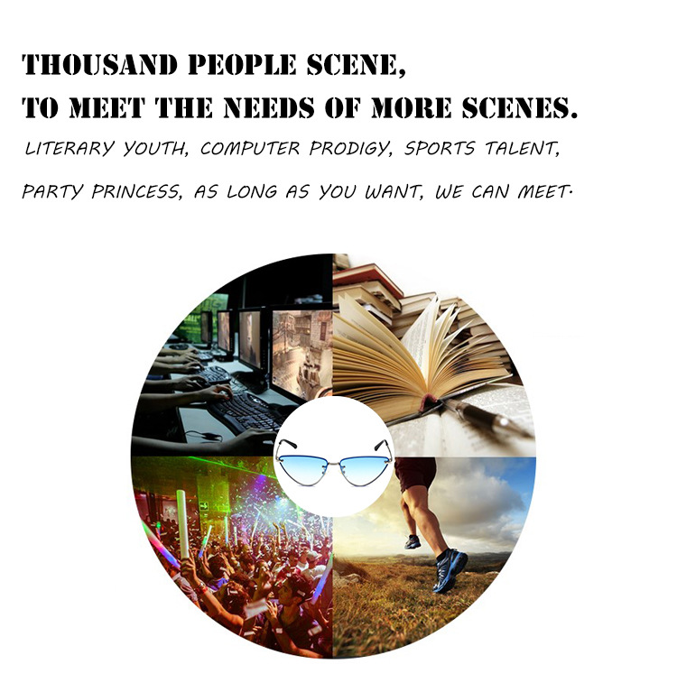 2023 Cat Eye Metal Instagram Street Photo Trendy Sunglasses_voghion.com