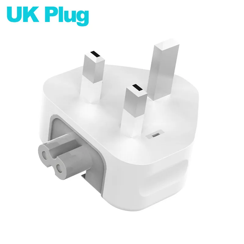 Adattatore di alimentazione a muro CA con testa d'anatra, 12W e 10W, staccabile, convertitore di spina UE, Regno Unito, Australia e Stati Uniti, per iPad, iPhone e altri dispositivi alla moda._voghion.com