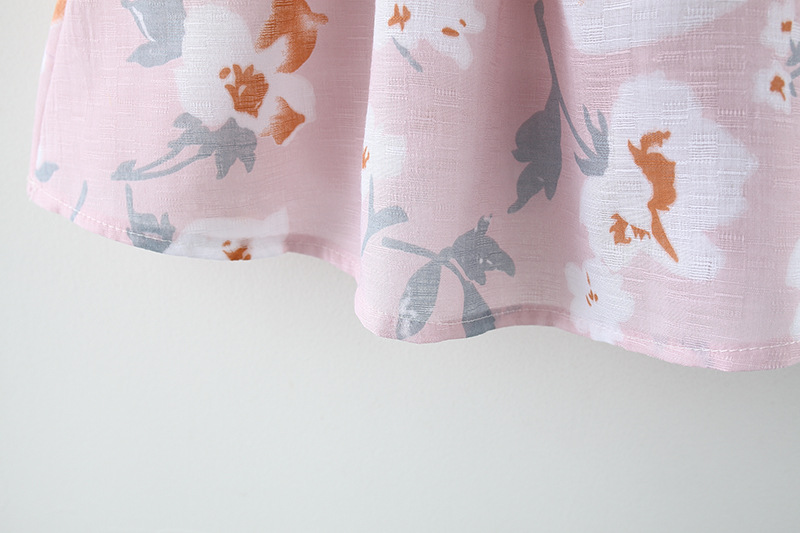 Baby Girl Dress Summer Flower Printed Cotton Sling Dress Fashion Princess Dress Kids Clothes Send Hat_voghion.com