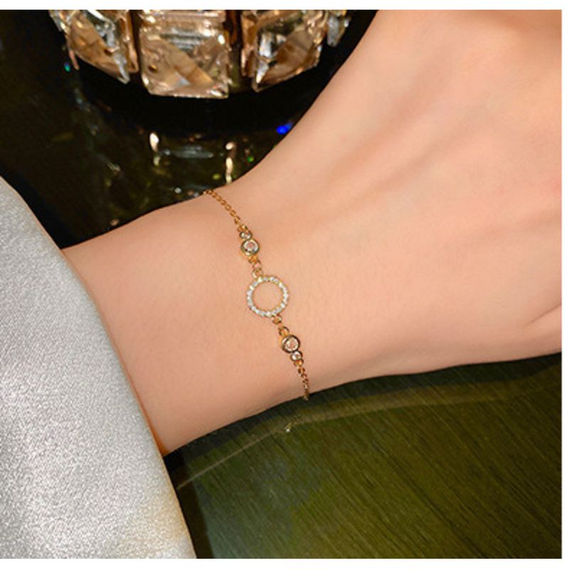 Koean Peal Female Instagam Style, High End, Small And Popula Titanium Steel Bacelet, Couple Handsting,_voghion.com