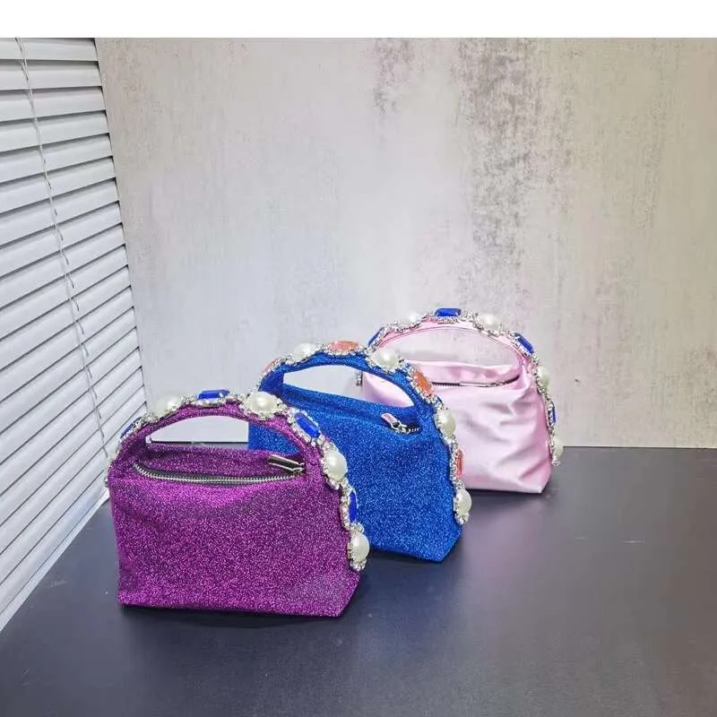 HBP Dia Chain Satin Shoulder Pearl Banquet Bag String Damska torebka_voghion.com