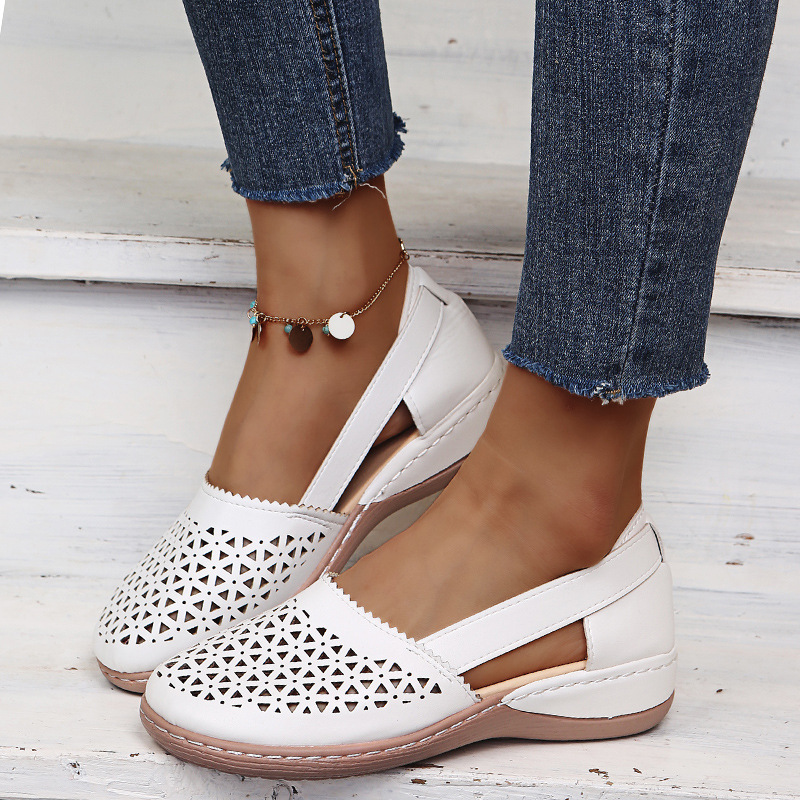 Modische, lässige, perforierte Schuhe für Damen_voghion.com