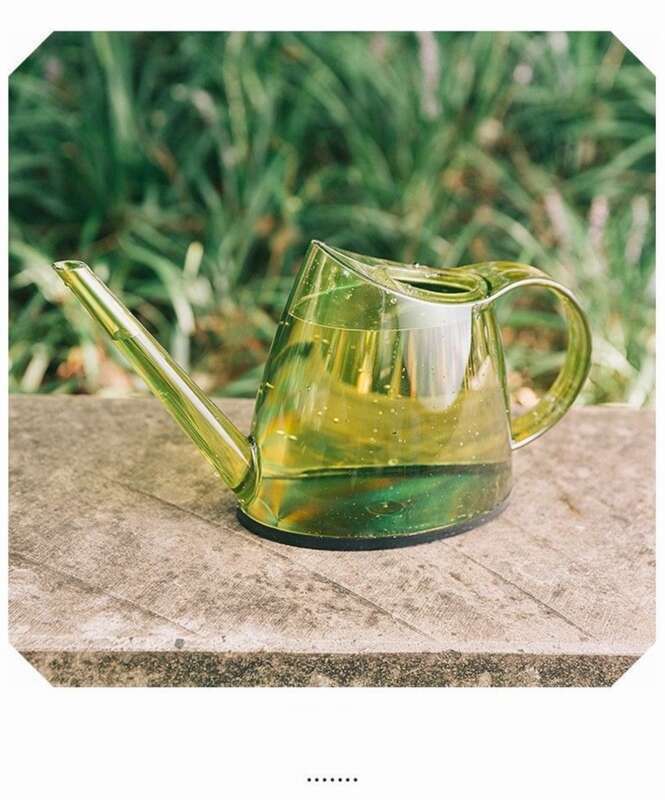 【 1391 People's Collection 】 Gießkanne für den Haushalt, lange Öffnung, halbtransparent, großes Fassungsvermögen, Wasserkocher, Topf, Sukkulenten_voghion.com