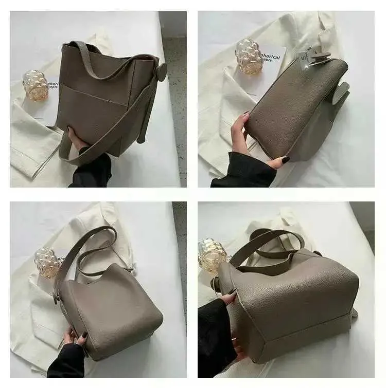 Borsa a secchiello da donna, tracolla piccola in pelle, tendenza stilista femminile, 2024, portafoglio e borsa a mano Y241121_voghion.com