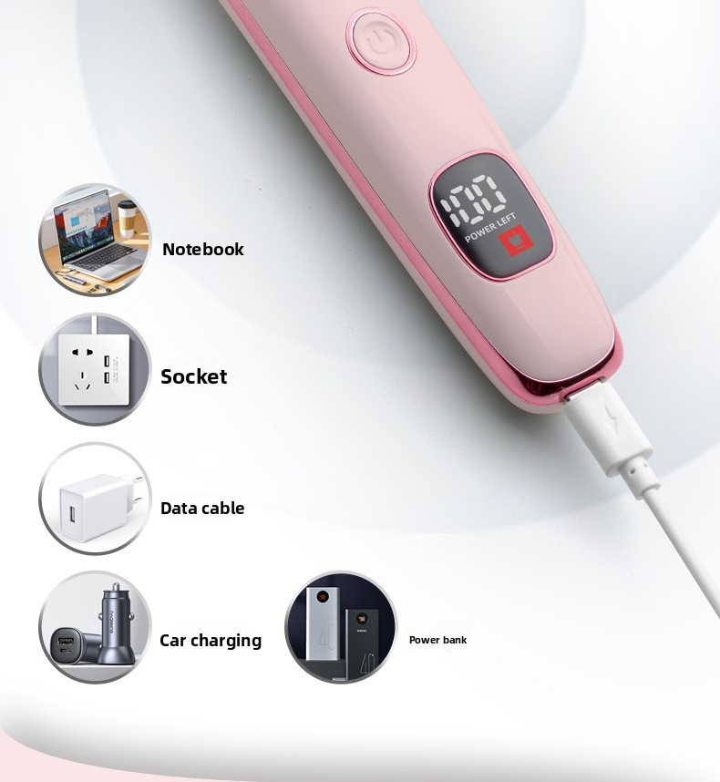 Women's 4-in-1 Multifunctional Intimate Hair Trimmer - Electric Digital Display Full-Body Washable Epilator_voghion.com