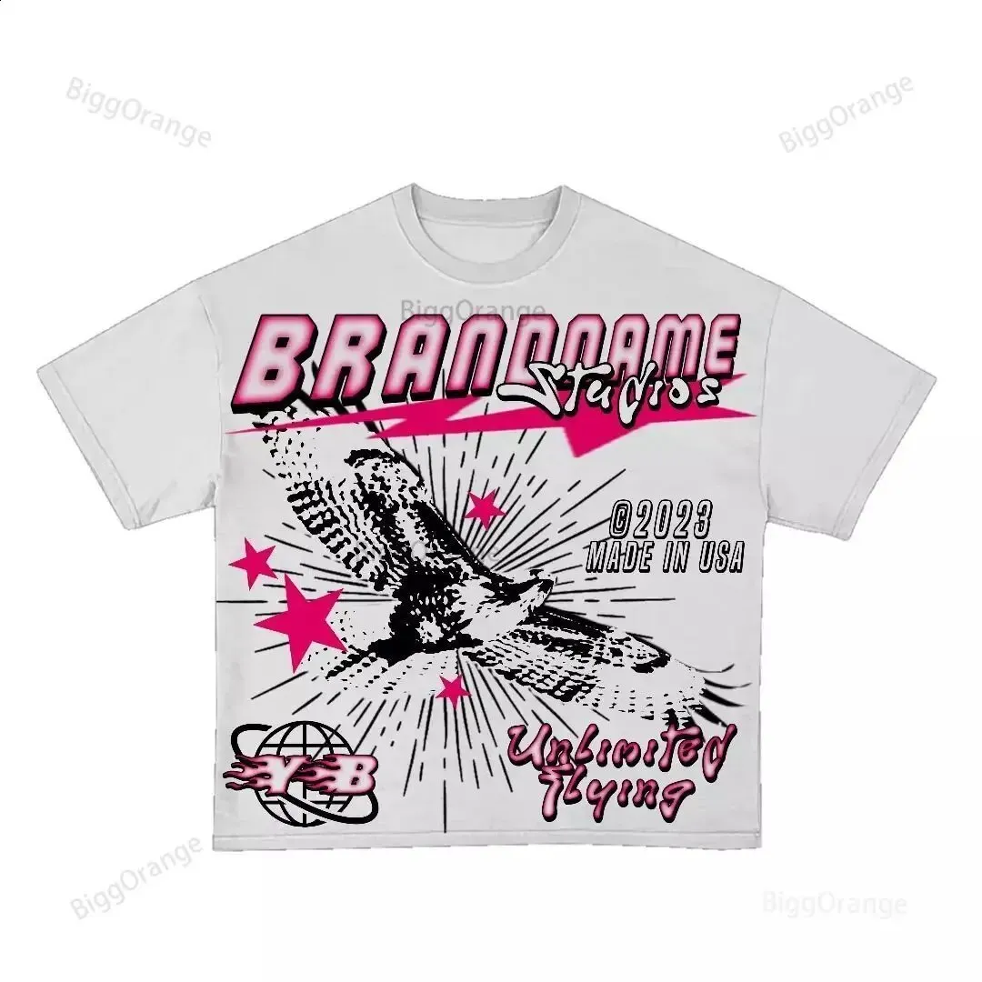 Y2k Retro Tie Dye Nummer T-Shirts Gothic Hip Hop Grafik Graffiti Print Cropped Top für Männer Übergroße lose lange Ärmel_voghion.com