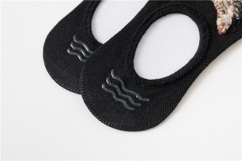 5 pezzi calzini da barca invisibili per donna testa di gatto maglia intrecciata traspirante calzini a forma di diamante per donna bocca superficiale antiscivolo senza tallone che cade_voghion.com