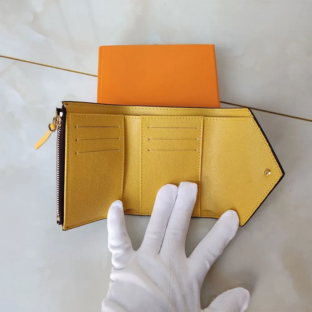 Designer-Münzen-Geldbörsen Geldbörsen Leder Multicolor Kurze Brieftasche Kartenhalter Frauen Geldbörse Klassische Reißverschlusstasche_voghion.com