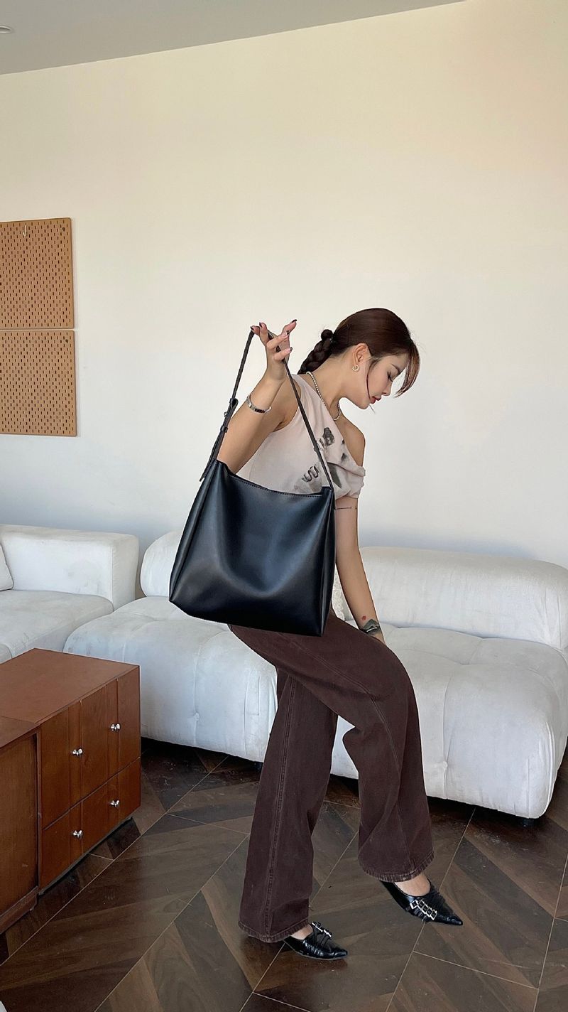 Zweiteiliges Set, Mutter-Kind-Tasche, Damentasche, Mode 2024 Frühjahr neue weiche Leder Schultertasche für Damen, große_voghion.com