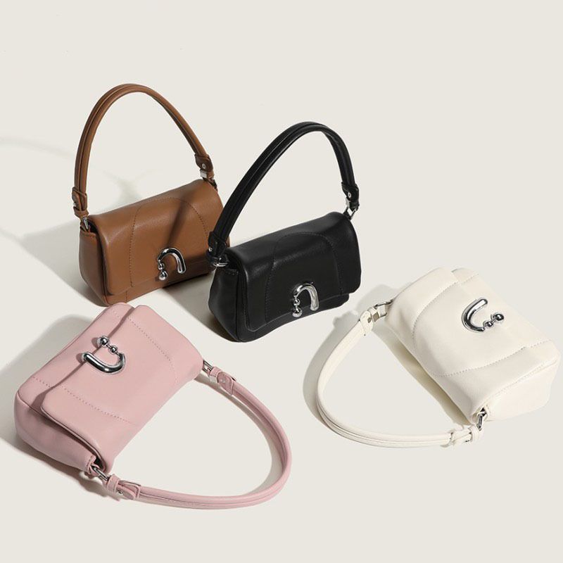 Élégant Blumen-Rolltasche für Damen, neue Mode-Handtasche 2024, einfache kleine quadratische Tasche, vielseitige_voghion.com