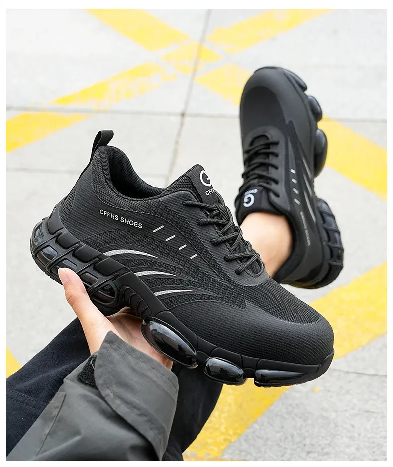 Chaussures de sécurité respirantes, légères et confortables, anti-écrasement et anti-perforation 250122_voghion.com