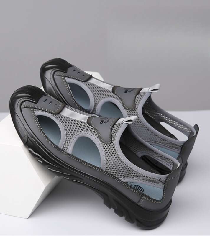 Herr Sommar Halkfria Hål Mesh Sandaler Herrskor_voghion.com