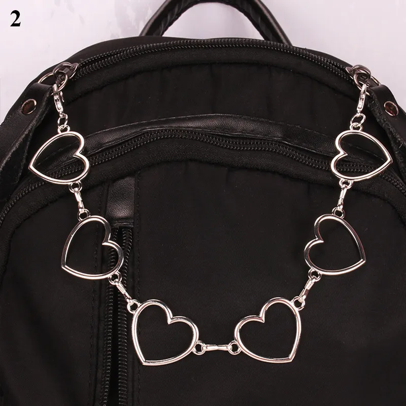 Exquisite Double-layer Heart Shape Decorative Pants Decoration Handbag Handle Clothing Chain Bag Accessories_voghion.com