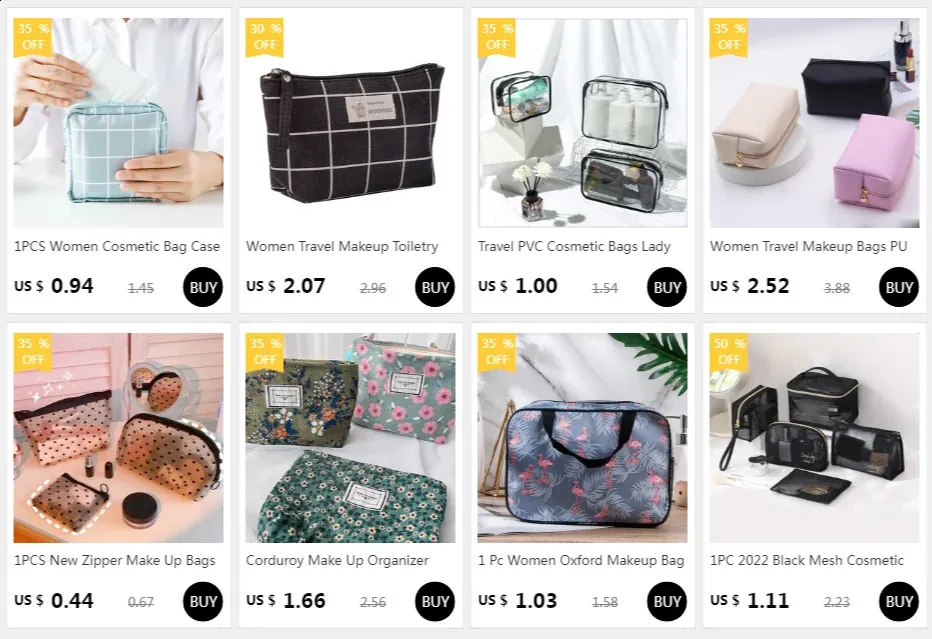 Große Kosmetiktasche aus Cordstoff für Damen, Reisetasche für Lippenstift, Organizer, Reißverschluss, Clutch, Handy-Geldbörse_voghion.com