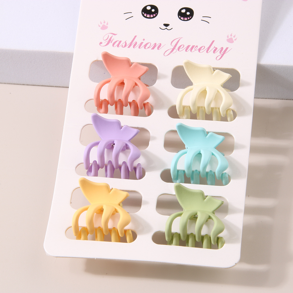 [Six-piece set of bright colored bangs side clips, about 2.5CM in size] Fashionable commuting women's hair accessories_voghion.com