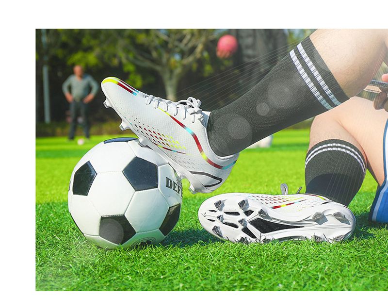 Fußballschuhe Herren und Damen mit langen gebrochn Spikes, professionelle Trainings-Sneakers, Sportschuhe für_voghion.com
