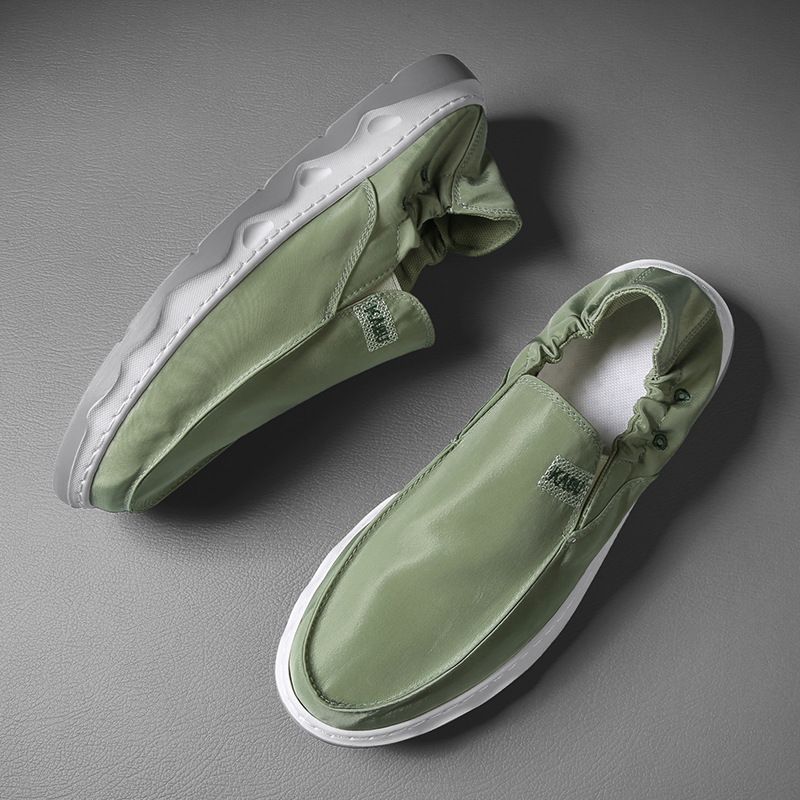 Pantofi sport de vară 2024, din pânză, respirabili, leneși, cu talpă moale, din pânză, cu un singur pas, casual, Old Beijing_voghion.com