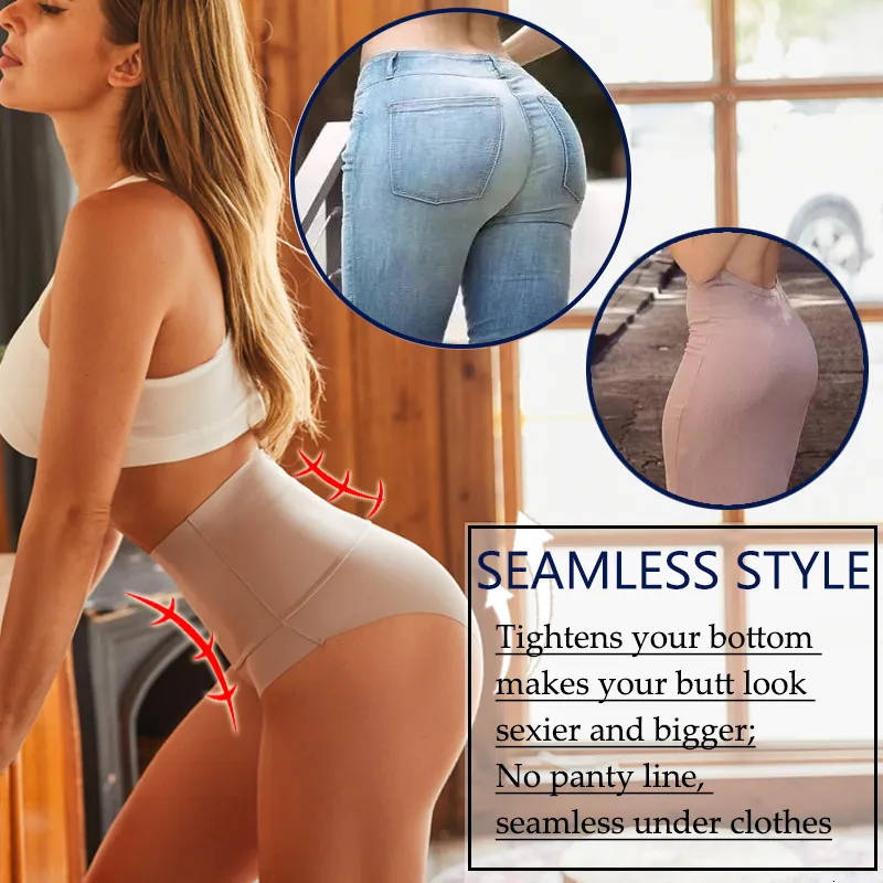 Shaper Women NEWWaist Sexy Seamless Shapewear Body Ice Silk Oddychające majtki modelujące brzuch Butt Lifter Fe 70% zniżki_voghion.com