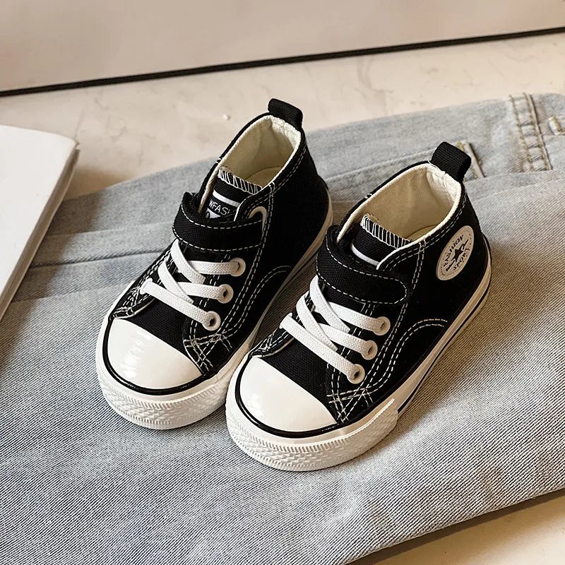Pantofi sport antiderapanți pentru copii, din pânză, respirabili, casual, pentru băieți și fete, cu șireturi, cu fund moale, pentru curse, mărimi 20 - 37_voghion.com