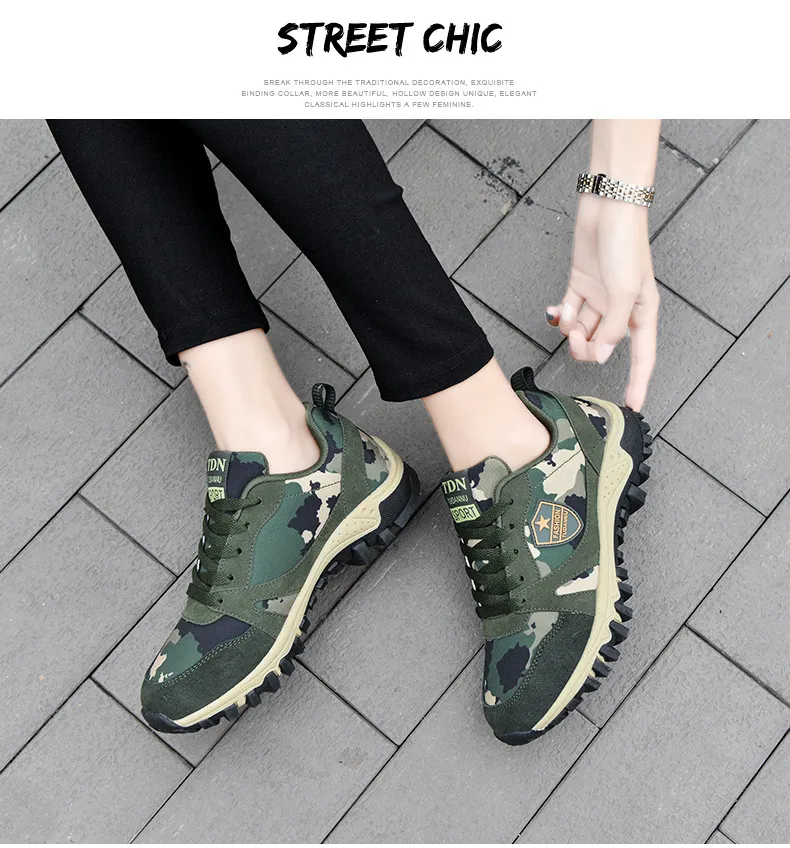 Camouflage Outdoor Running Training Shoes For Couple Athletic Wear_voghion.com
