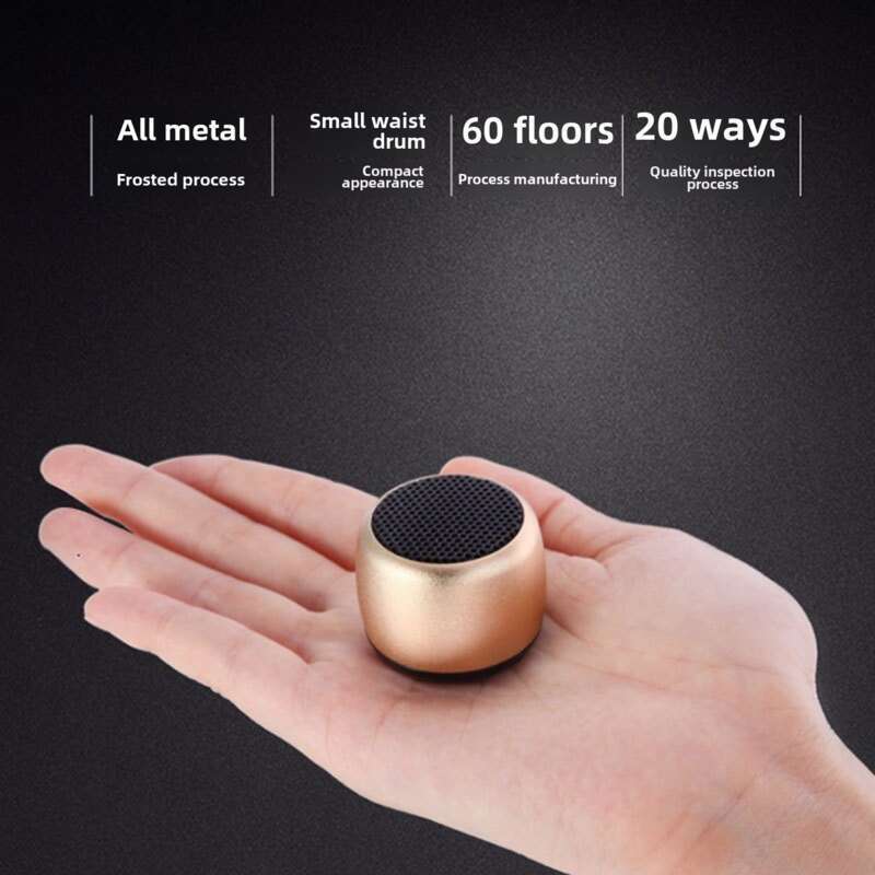 M1 Kabelloser Mini-Bluetooth-Lautsprecher, Metallstahlkanone, tragbares kleines Audiosystem für den Außenbereich_voghion.com