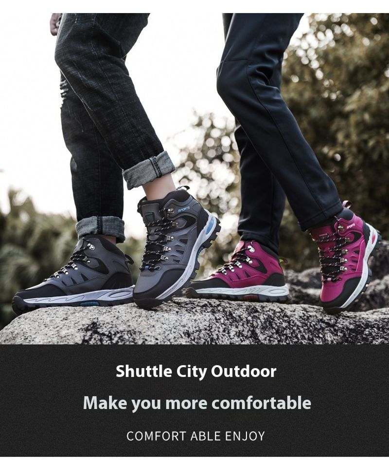 Sommer High-Top Outdoor Wanderbergsteigen Schuhe Mode lässig dicke Unterseite rutschfeste Einzelschuhe Männer_voghion.com