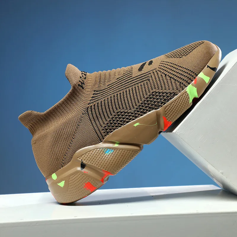 Lightweight Breathable Mesh Fabric Comfortable And Versatile Thick Soled Sports Outdoor Casual Shoes For Couples_voghion.com