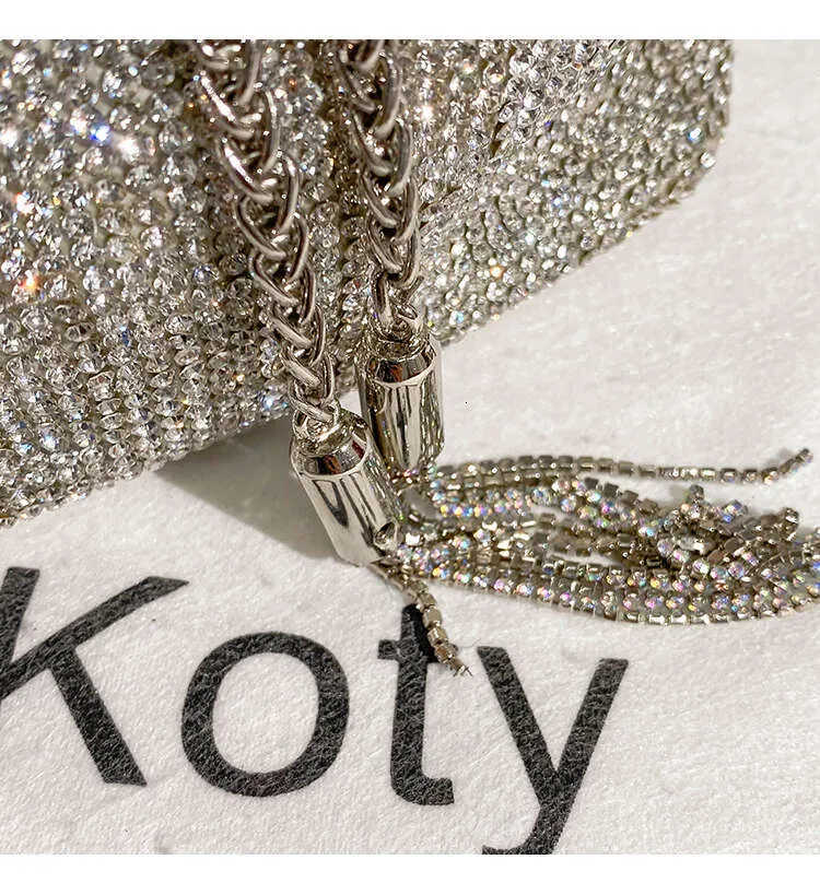 Rhies Dia Evening Clutch Designer Metal Ring Borsa da donna Borsa da sposa Borsa a secchiello Borsa a tracolla_voghion.com