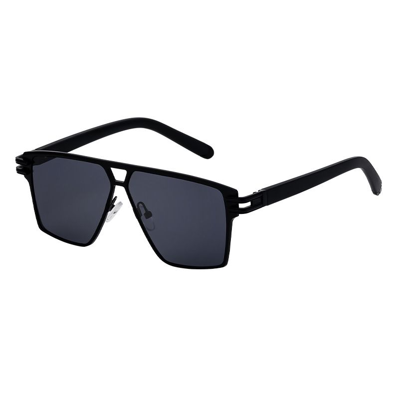 Stylish Square-framed Vintage High-grade Sunglasses For Men_voghion.com
