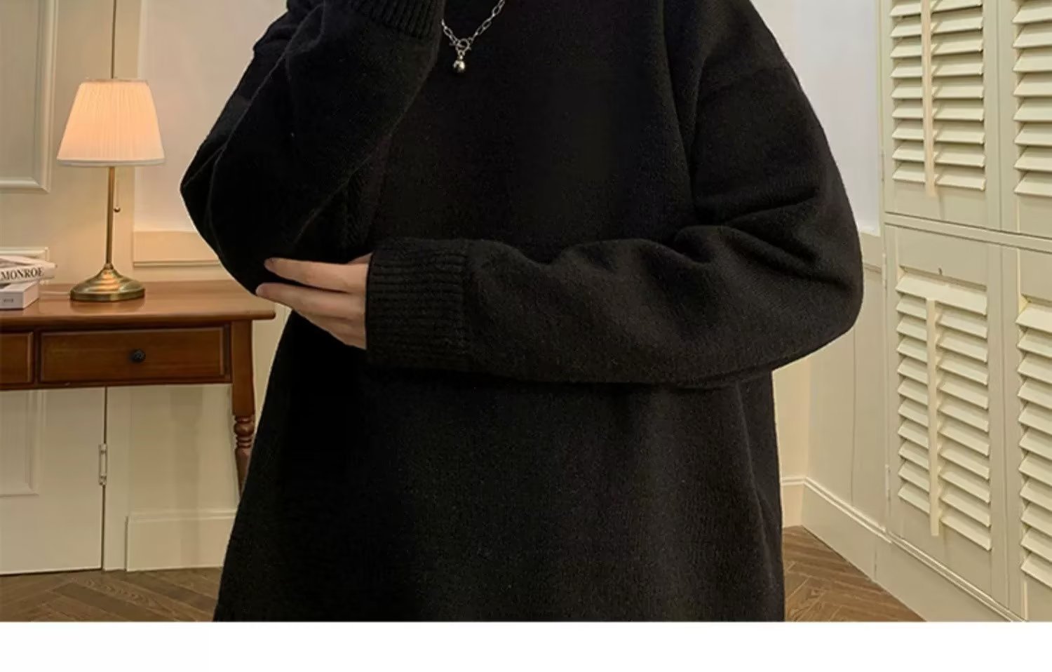 Herrenbekleidung Einfarbig Jungen Rollkragen Trend Herbst Und Winter Warm Mit Lockerem Lässigem All-Match-Strick_voghion.com