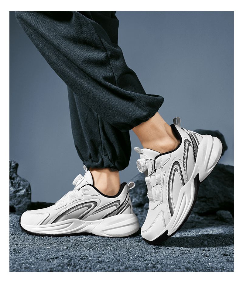 Herbst Winter wasserdichte Herren Leder Sportschuhe, 46 rotierenden Knöpfen, 47 Casual Running für männliche und_voghion.com