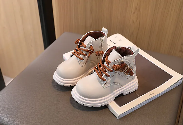 Pantofi sport pentru copii mici, toamnă și iarnă, noi, fete, maro, Kidsnest, băieți, casual, cu talpă moale, cizme scurte, mărime_voghion.com